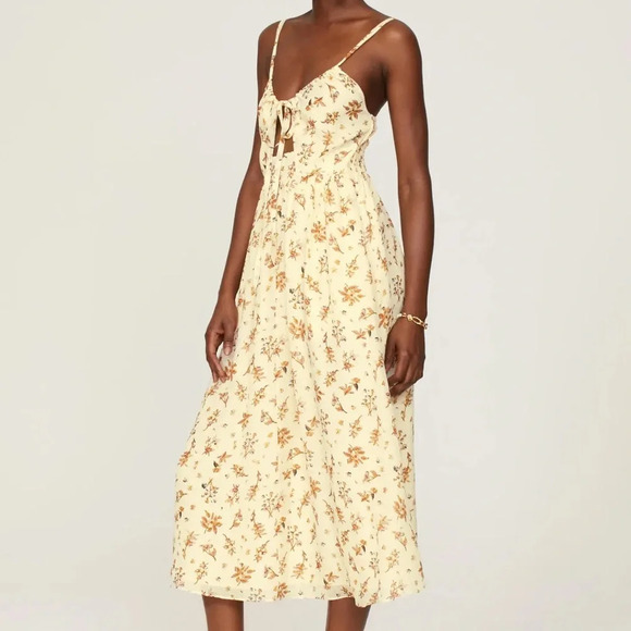 Madewell Soren Cutout Midi Dress - Picture 2 of 9